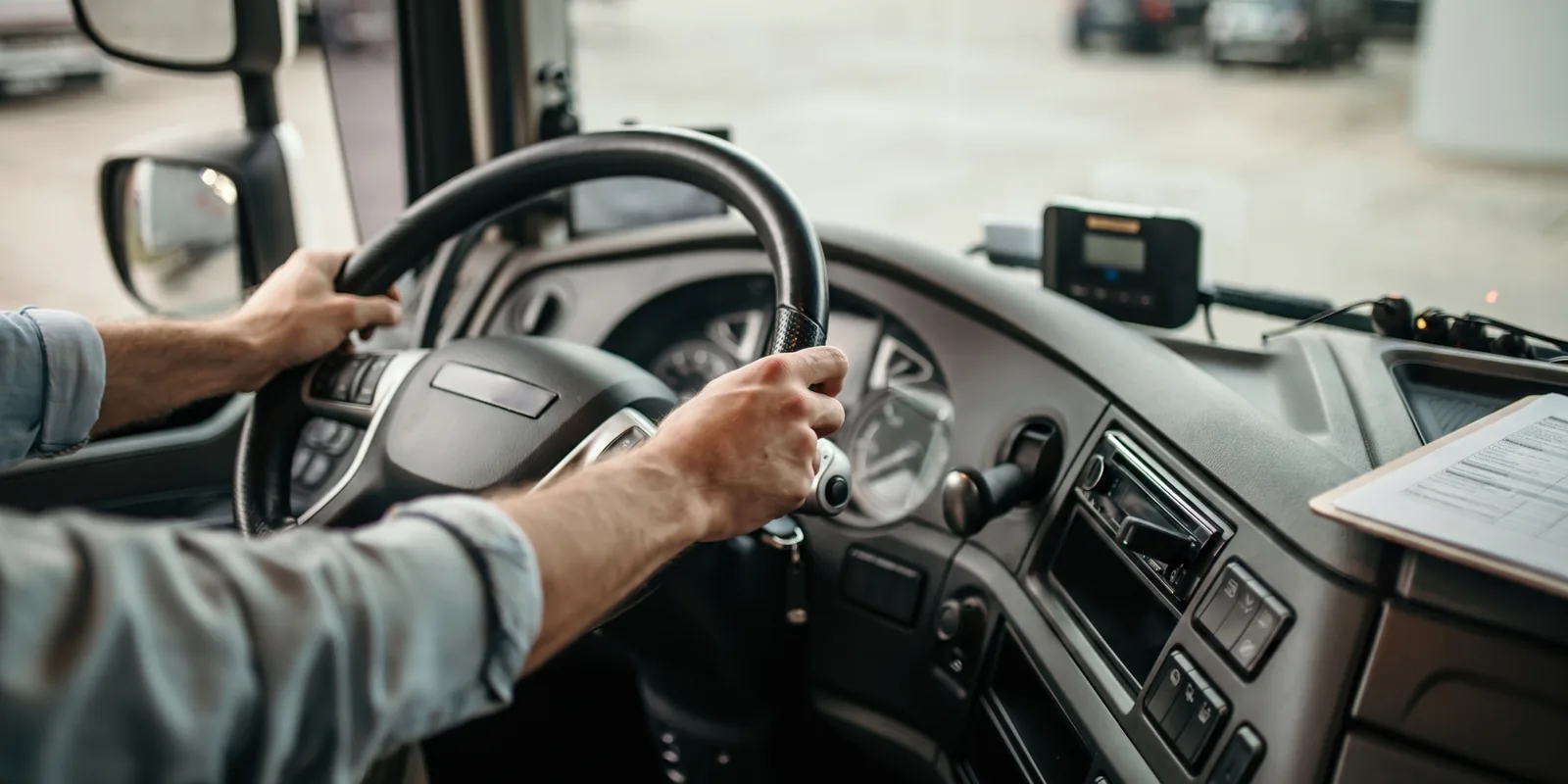 Heavy-duty truck on the road — driving style directly shapes how long its brake drums last