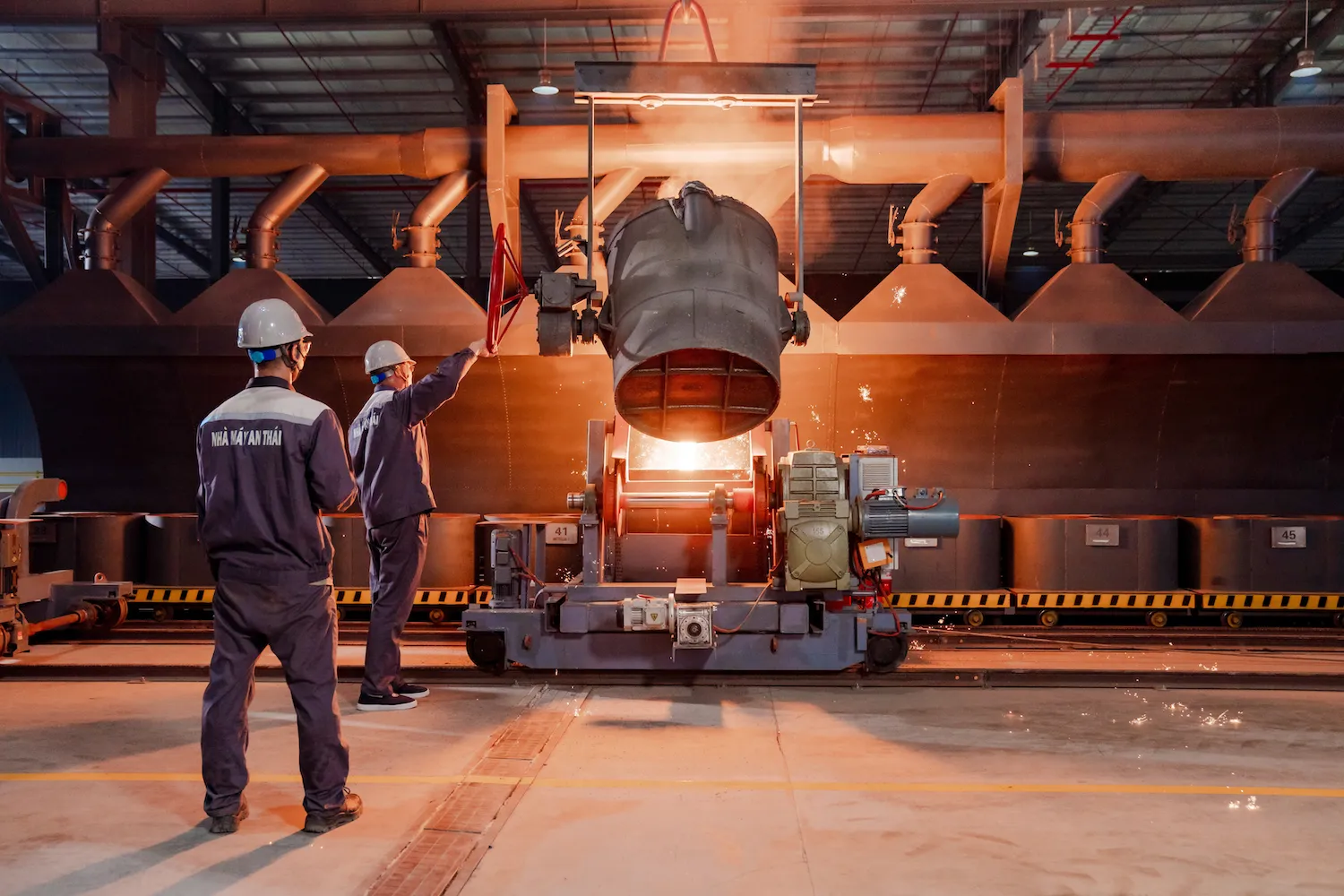 Foundry floor at the TBP plant, Hung Yen Province