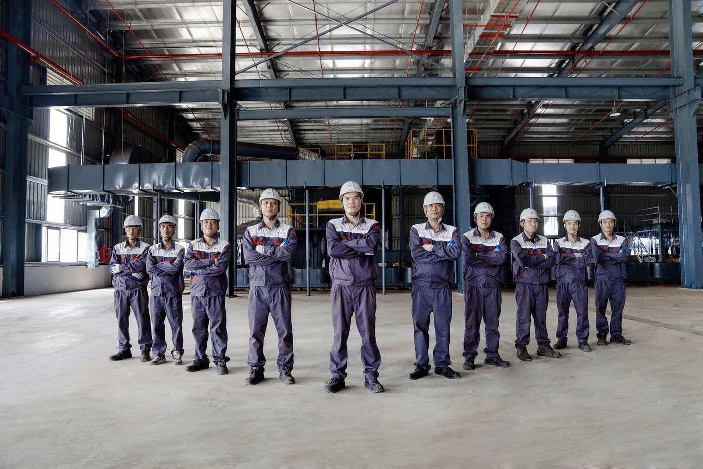 Foundry team on the production floor, Hung Yen