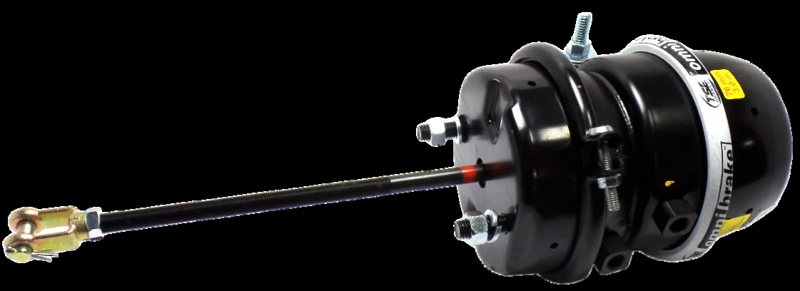 Air brake chamber and pushrod